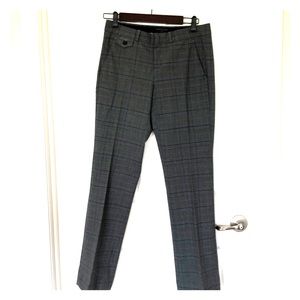 2P Navy Plaid Banana Republic Logan Trouser